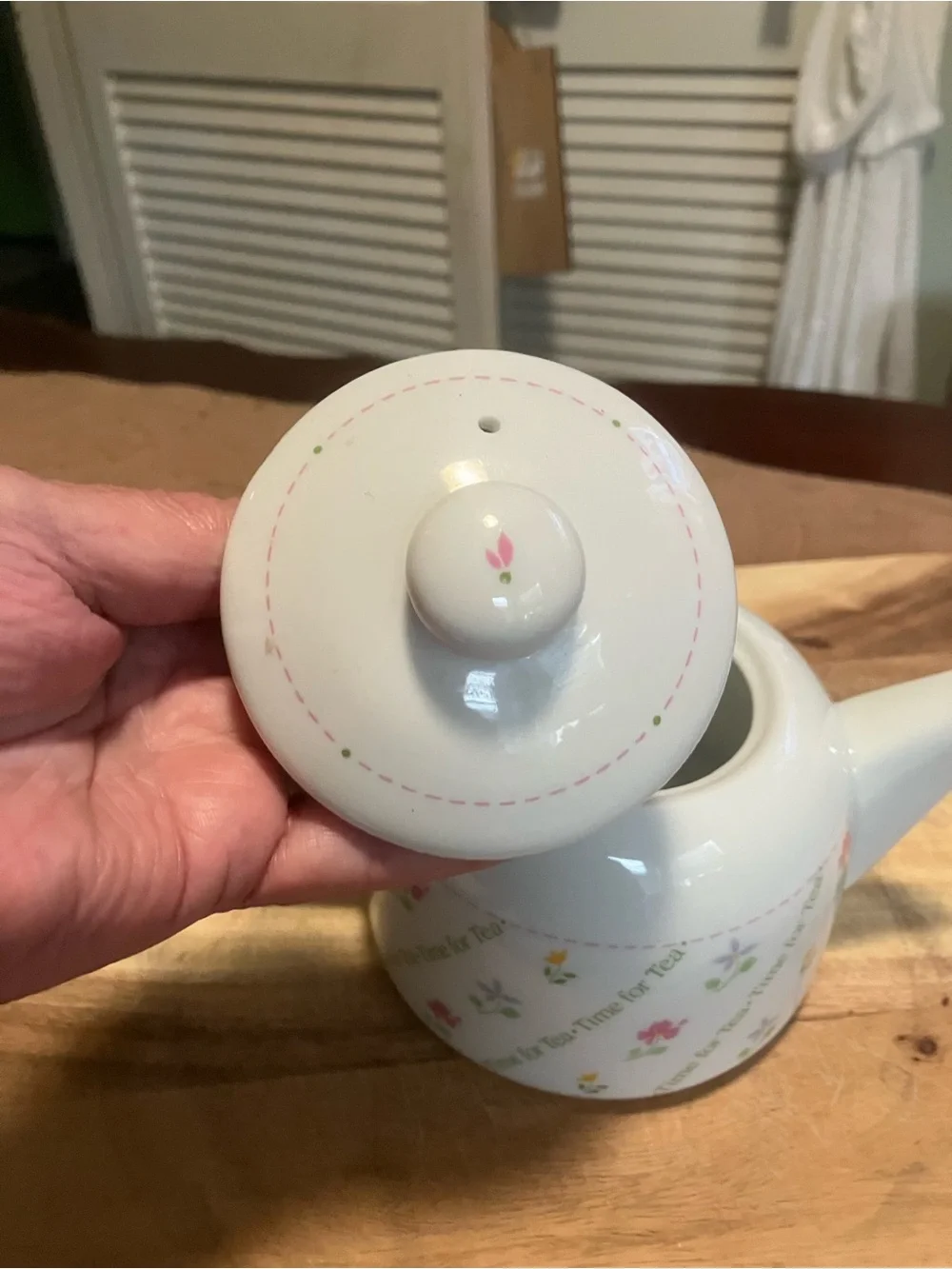 Vintage 1980’s Papel “ Time for Tea “ Ceramic Teapot